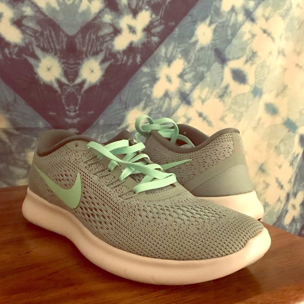 Sea foam green tennis shoes